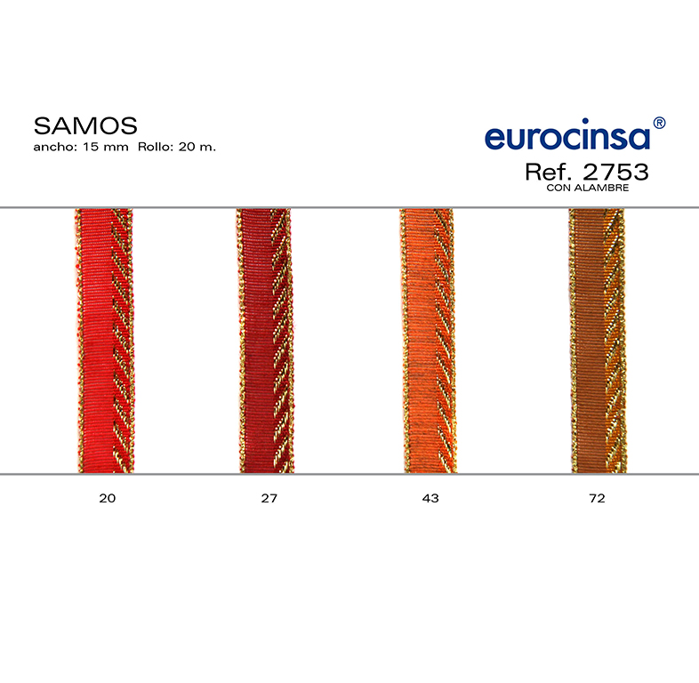 ROLLO CINTA SAMOS A-15mm. C-43 20m.