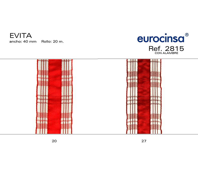 ROLLO CINTA EVITA A-40mm. C-20 20m.