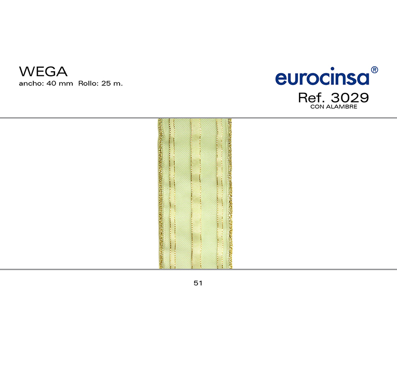 ROLLO CINTA WEGA A-40mm. C-51 25m.