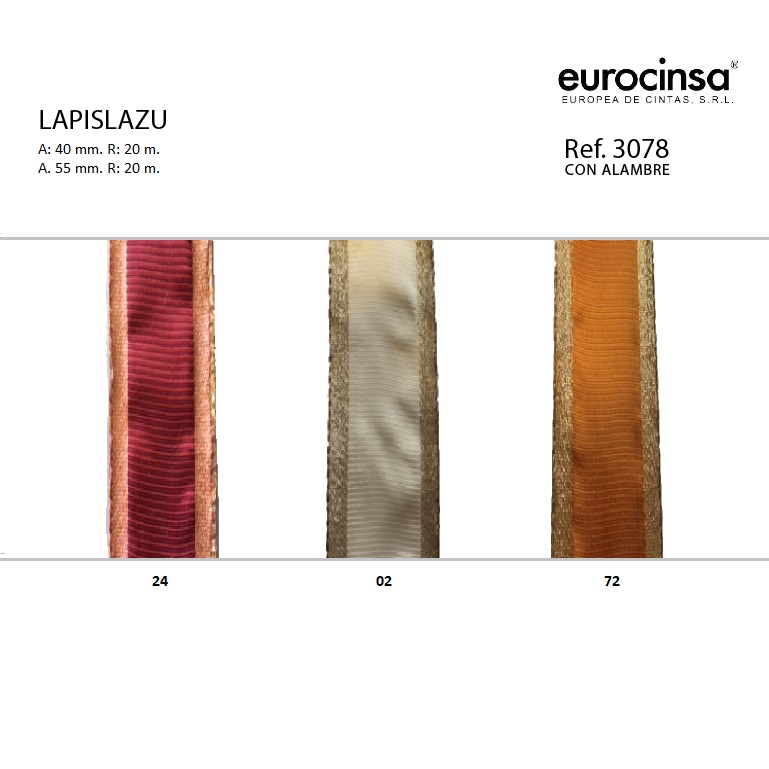 ROLLO CINTA LAPISLAZU A-40mm. C-72 20m.
