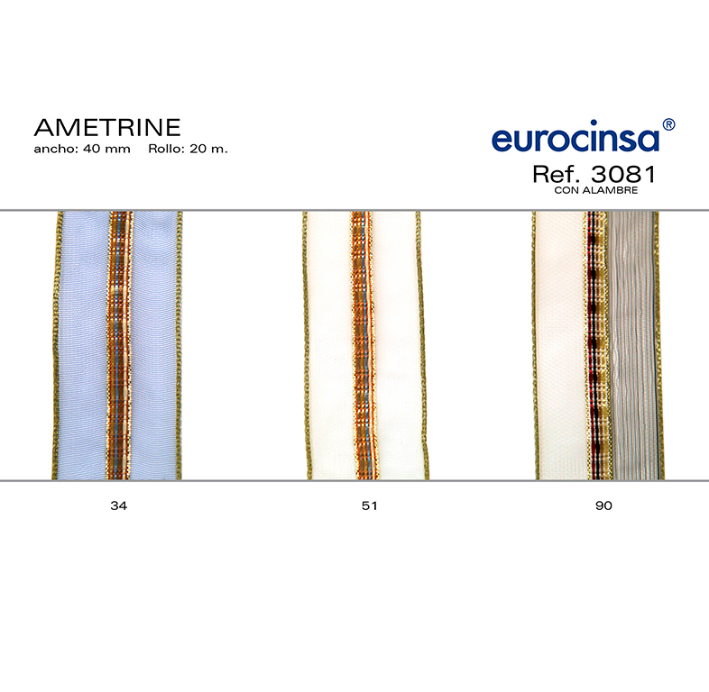 ROLLO CINTA AMETRINE  A-40mm. C-51 20m.