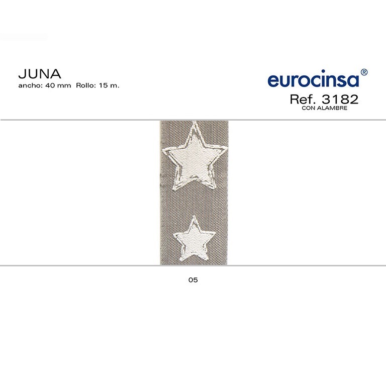ROLLO CINTA JUNA A-40mm. C-05 15m. CON ALAMBRE