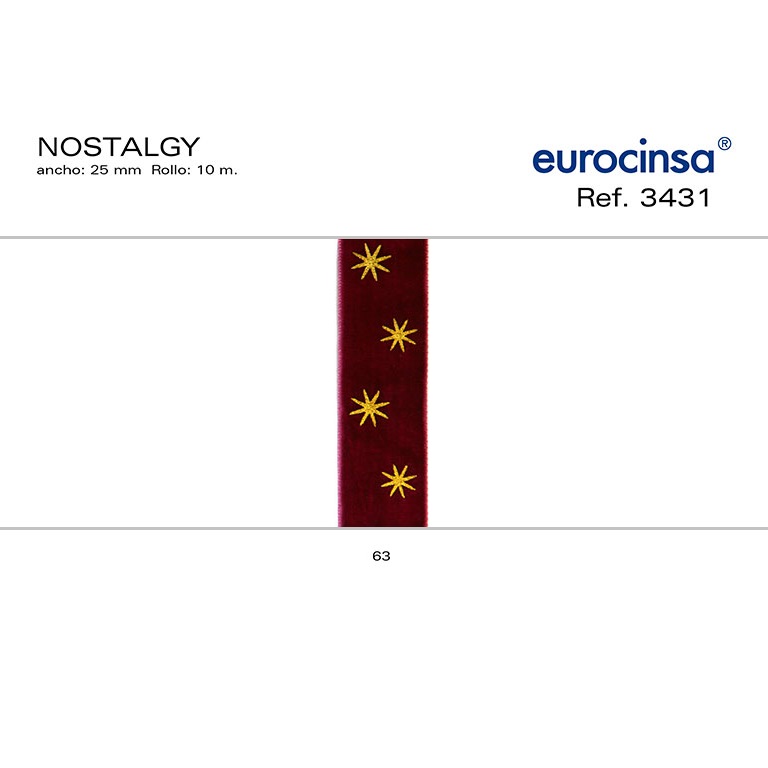 ROLLO CINTA NOSTALGIE A-25mm. C-63 10m.