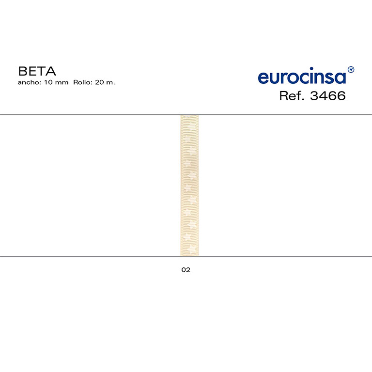 ROLLO CINTA BETA A-10mm. C-02 20m.