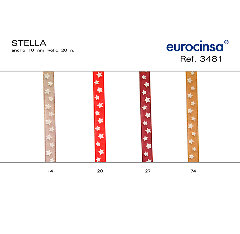 ROLLO CINTA STELLA A-10mm. C-20 20m.