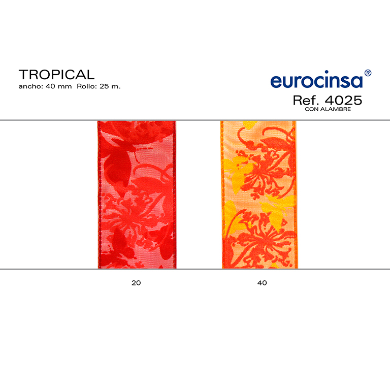 ROLLO CINTA TROPICAL A-40mm. C-20 25m.