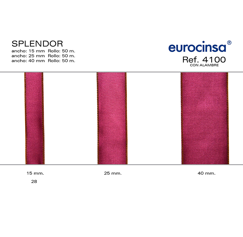 ROLLO CINTA SPLENDOR A-25mm. C-90 50m.