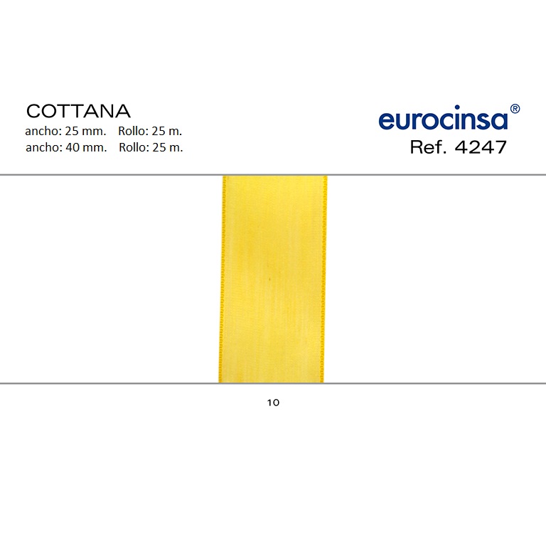 ROLLO CINTA COTTANA A-25mm. C-10  25m.