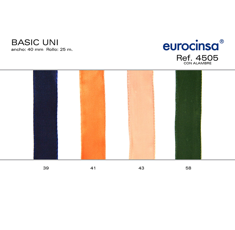 ROLLO CINTA BASIC UNI A-40mm. C-43 25m.