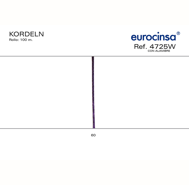 CARRETE CORDON CON ALAMBRE C-60 100m.
