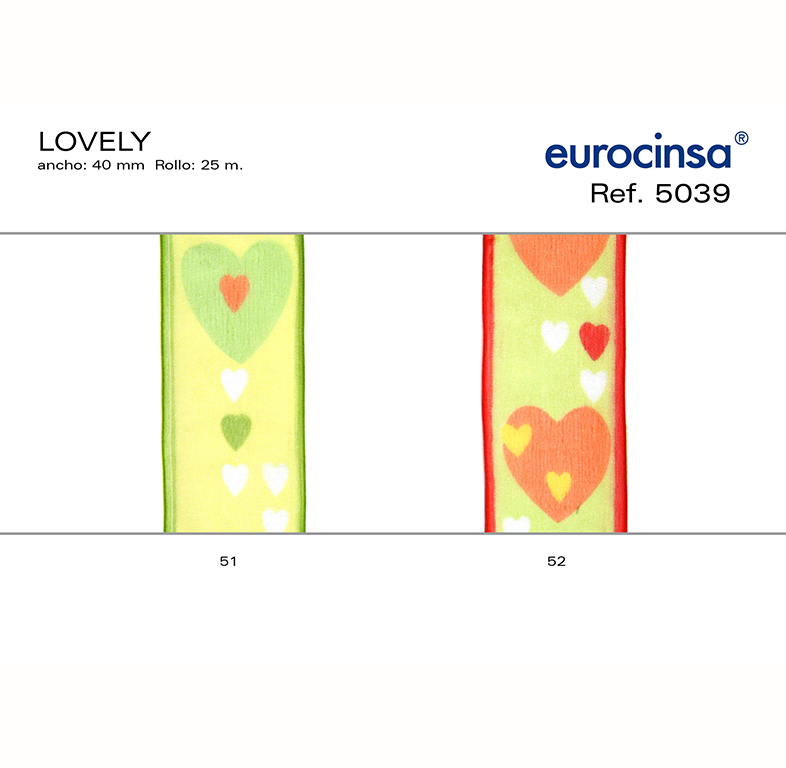 ROLLO CINTA LOVELY A-40mm. C-52 25m.