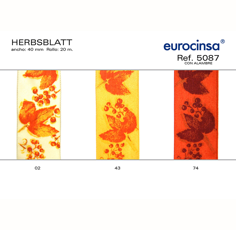 ROLLO CINTA HERBSBLATT A-40mm. C-02 20m.