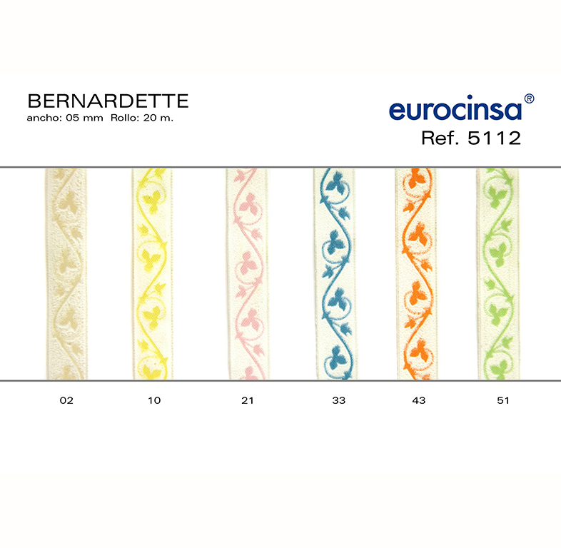 ROLLO CINTA BERNARDETTE A-15mm. C-33 20m.