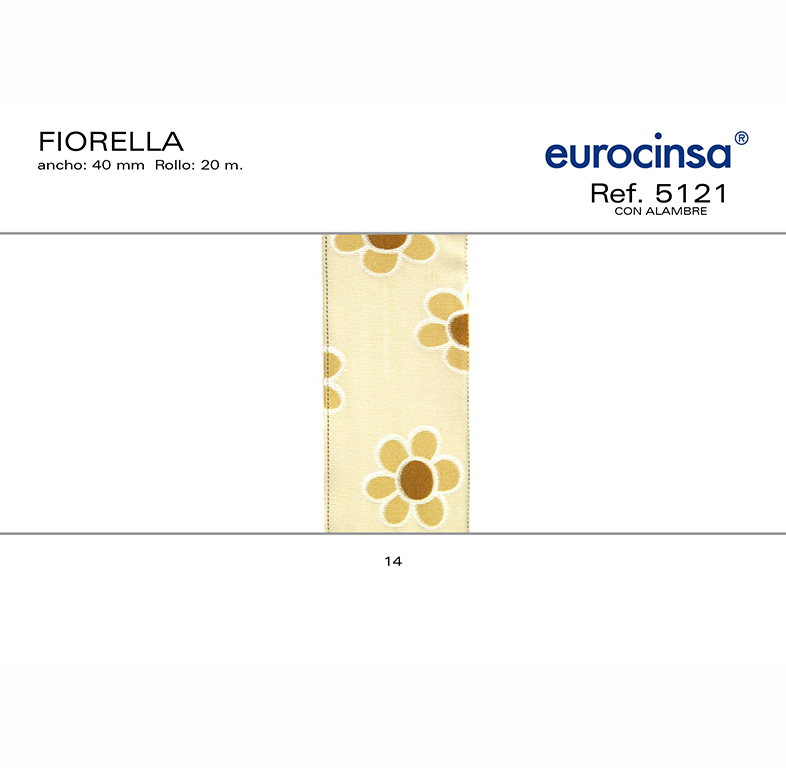 ROLLO CINTA FIORELLA C.A. A-40mm. C-14 20m.