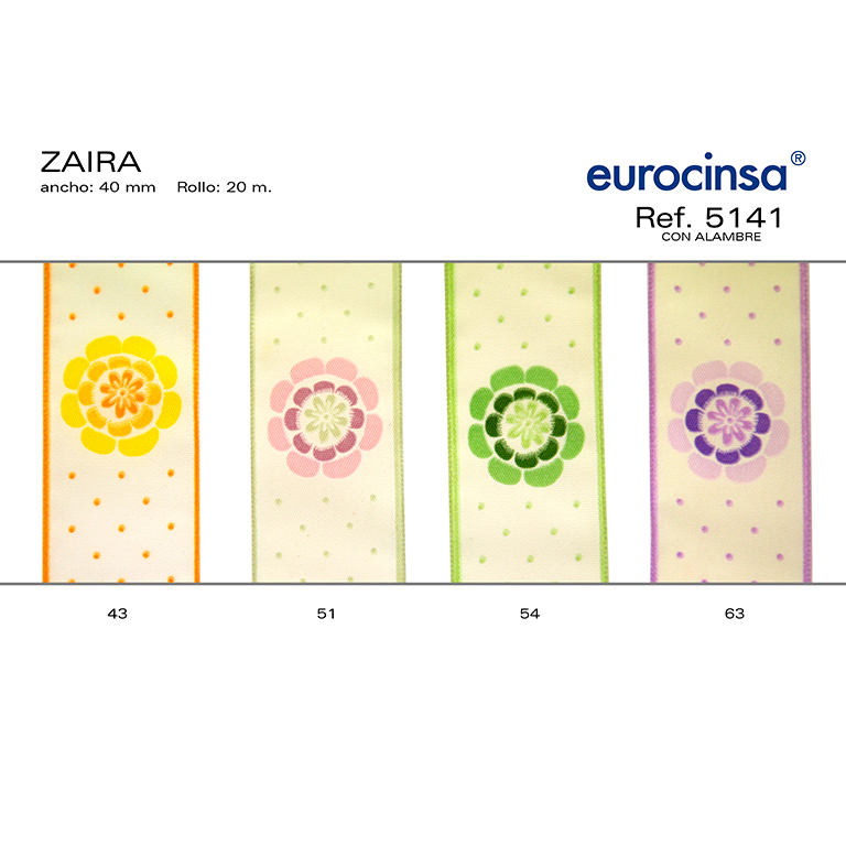 ROLLO CINTA ZAIRA A-40mm. C-43 20m.