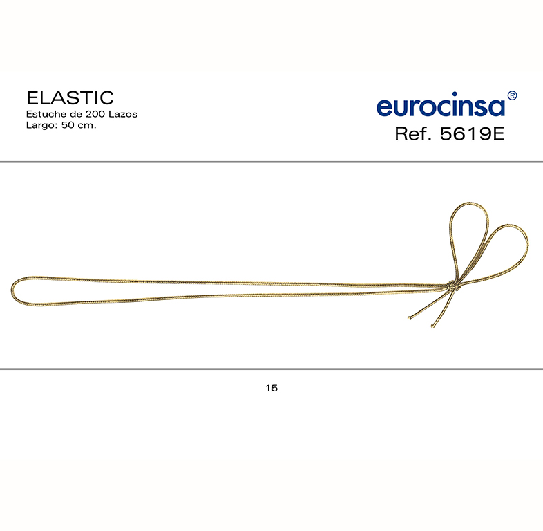 CAJA DE 200 LAZOS ELASTICOS A-01mm. L-50cm. C-15