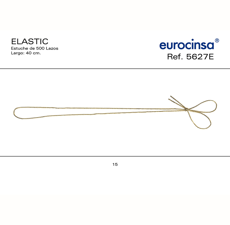 CAJA DE 500 LAZOS ELASTICOS A-01mm. L-40cm. C-15