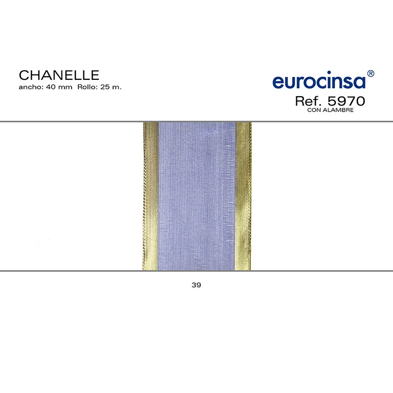 ROLLO CINTA CHANELLE A-60mm. C-39 25m.