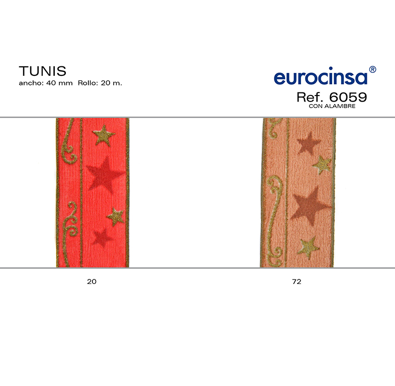 ROLLO CINTA TUNIS A-40mm. C-20 20m.