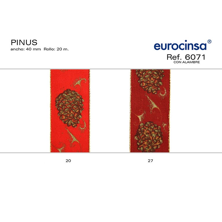 ROLLO CINTA PINUS A-40mm. C-27 20m.