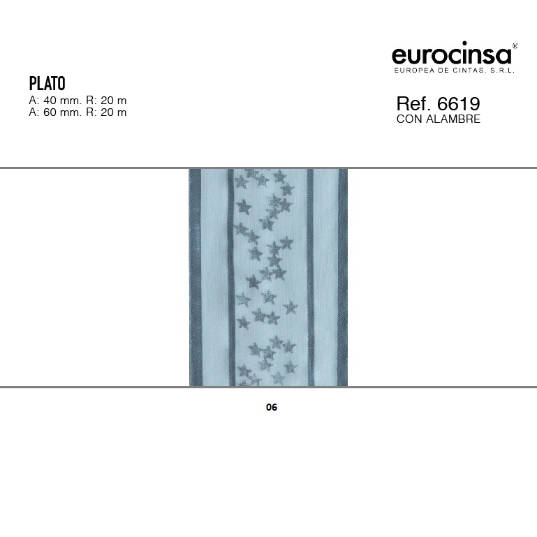 ROLLO CINTA PLATO A-60mm. C-06 20m.