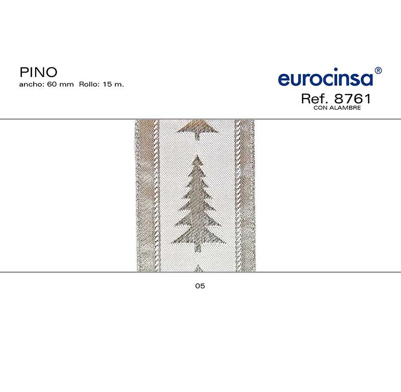 ROLLO CINTA PINO A-60mm. C-05 15m. CON ALAMBRE