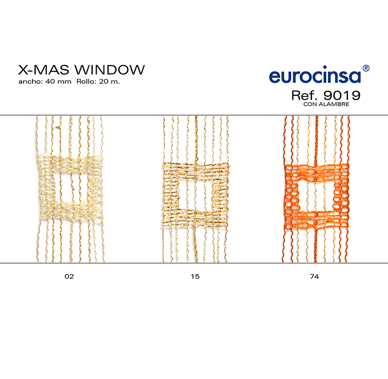ROLLO CINTA X-MAS WINDW A-40mm. C-02 20m.