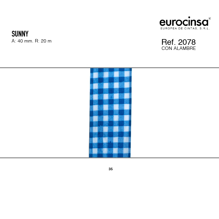 ROLLO CINTA SUNNY A-40mm. C-35 20m.