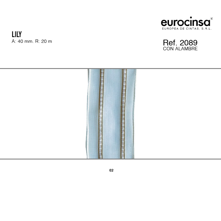 ROLLO CINTA LILY A-40mm. C-02 20m.
