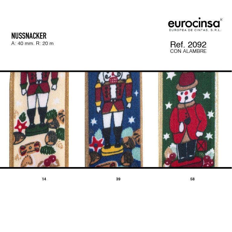 ROLLO CINTA NUSSNACKER A-40mm. C-39 20m.