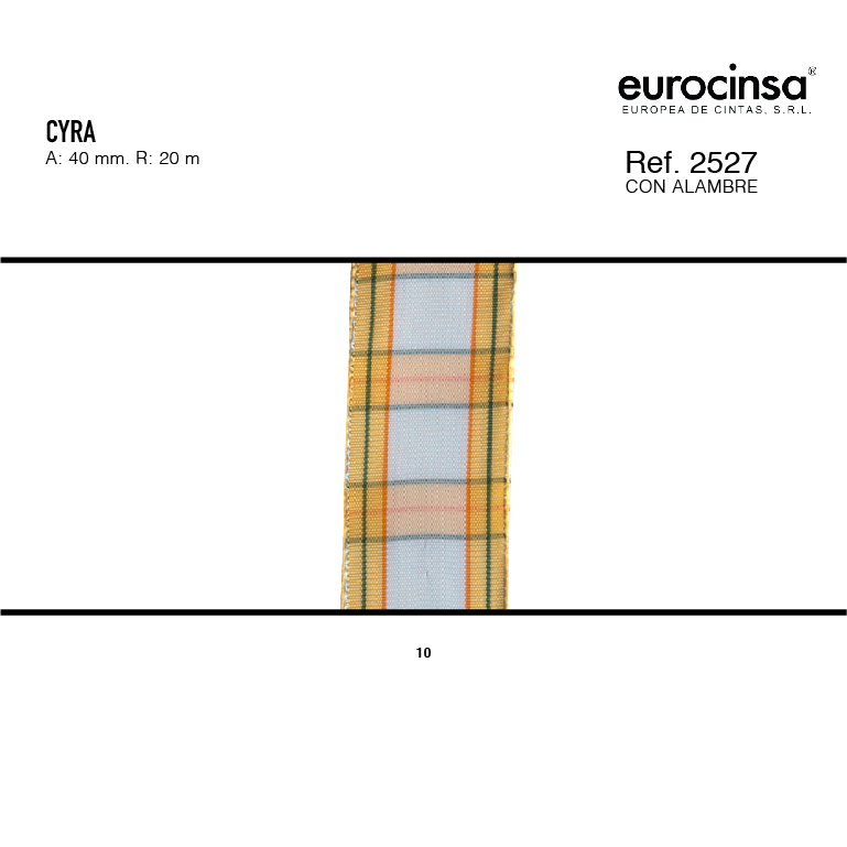 ROLLO CINTA CYRA A-40mm. C-10 20m.