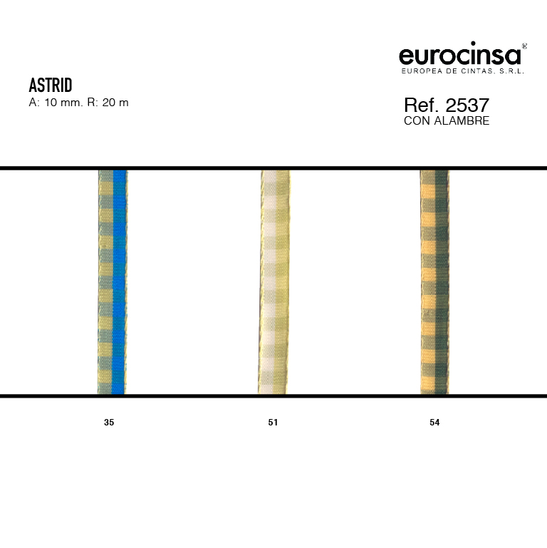 ROLLO CINTA ASTRID A-10mm. C-54 20m.