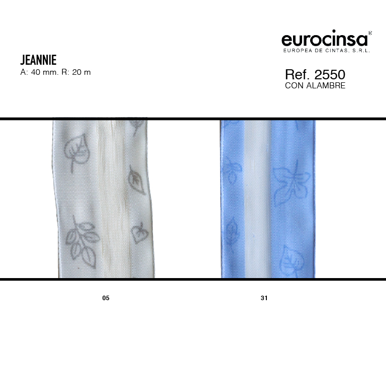ROLLO CINTA JEANNIE A-40mm. C-05 20m.