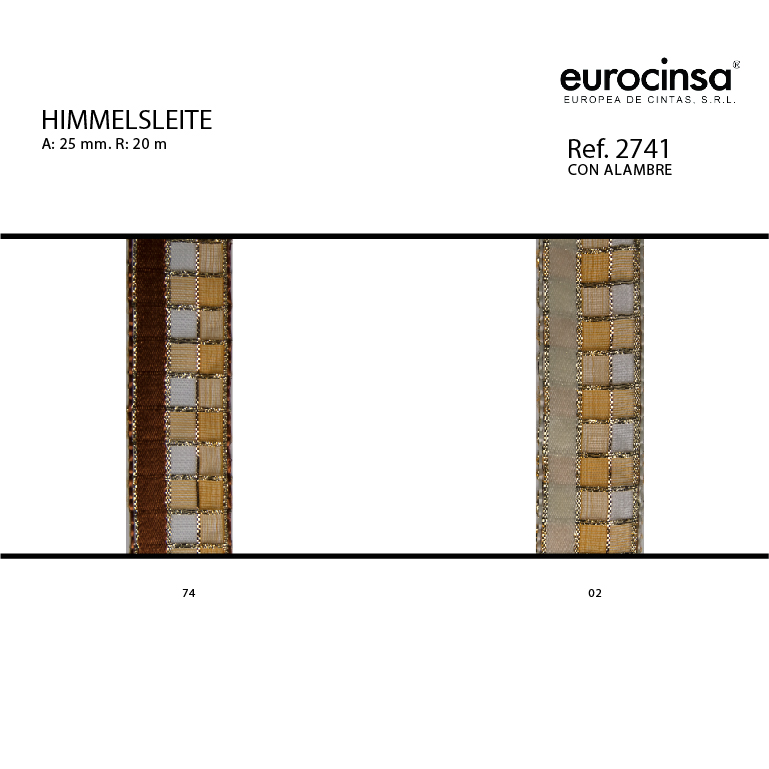 ROLLO CINTA HIMMELSLEITE A-25mm. C-74 20m.