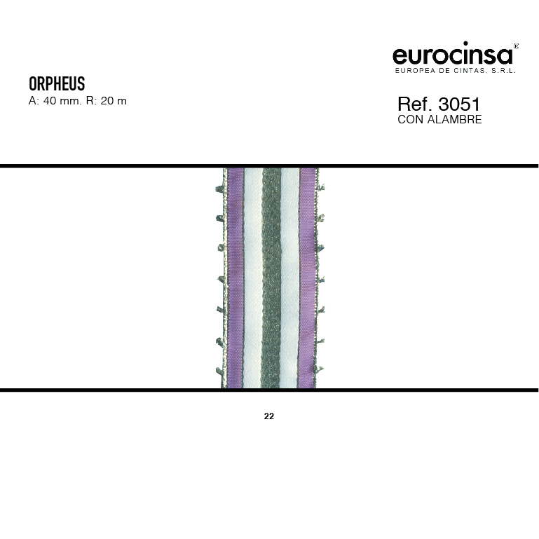 ROLLO CINTA ORPHEUS A-40mm. C-22 20m.