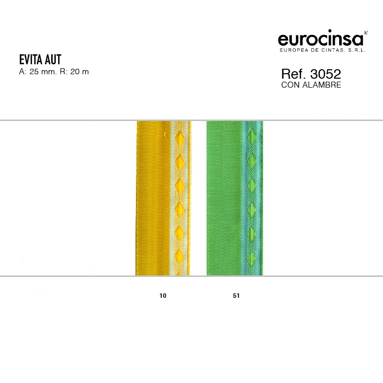 ROLLO CINTA EVITA AUT. A-25mm. C-51 20m.
