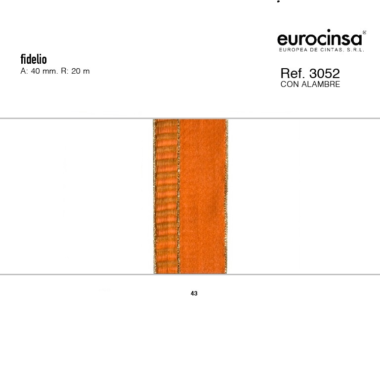 ROLLO CINTA FIDELIO A-40mm. C-43 20m.