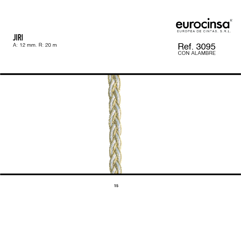 ROLLO CINTA JIRI A-12mm. C-15 20m.