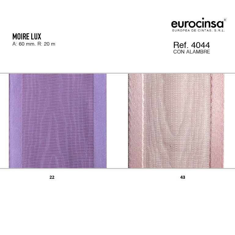 ROLLO CINTA MOIRE LUX A-99mm. C-22 20m.