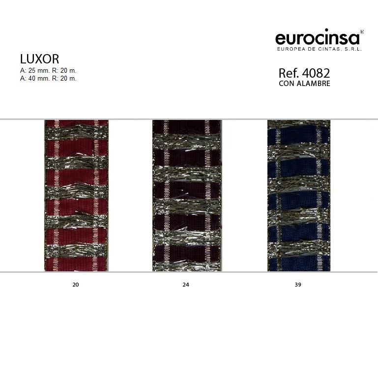 ROLLO CINTA LUXOR A-40mm. C-24 20m.