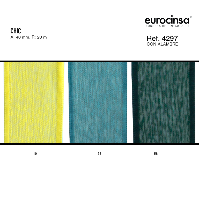 ROLLO CINTA CHIC A-40mm. C-58 20m.