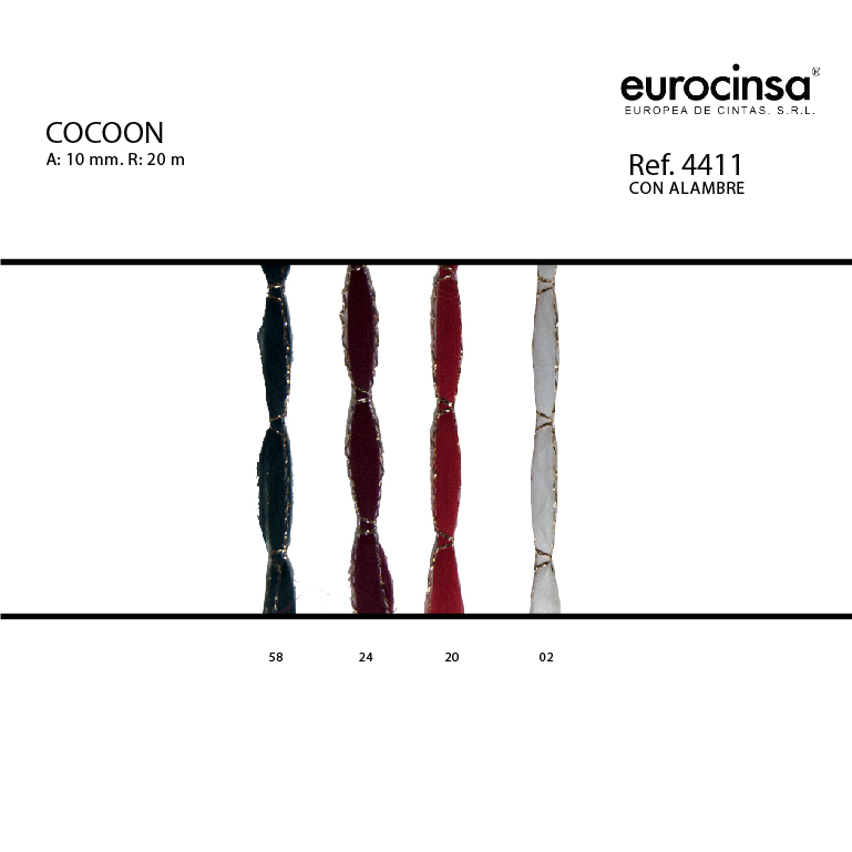 ROLLO CINTA COCOON A-10mm. C-02 20m.