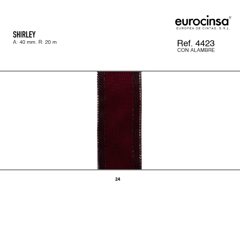 ROLLO CINTA SHIRLEY A-40mm. C-24 20m.