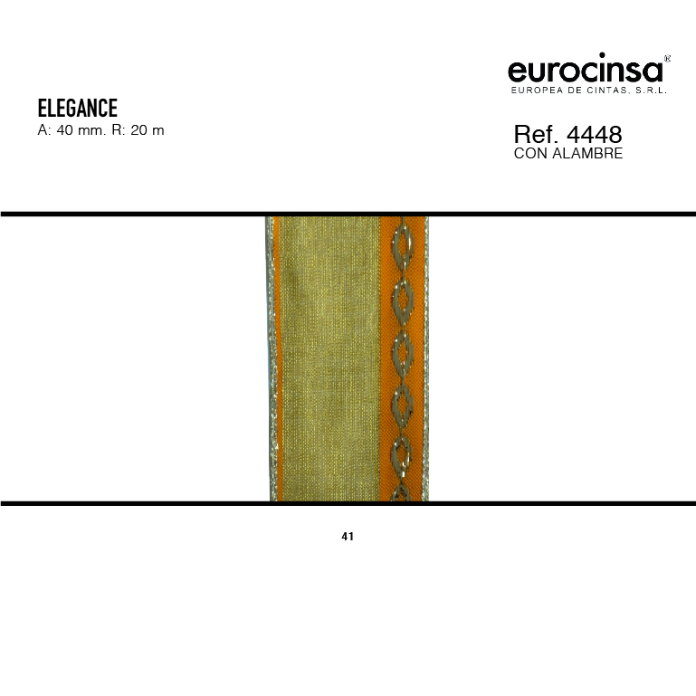 ROLLO CINTA ELEGANCE A-40mm. C-41 20m.