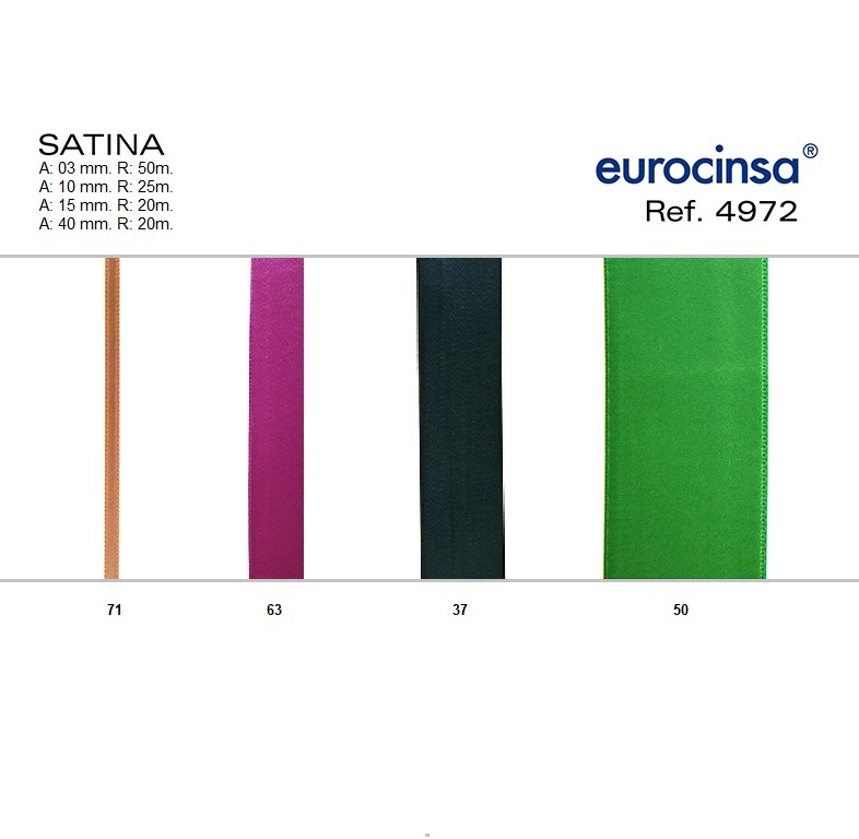 ROLLO CINTA SATINA A-10mm. C-63 25m.