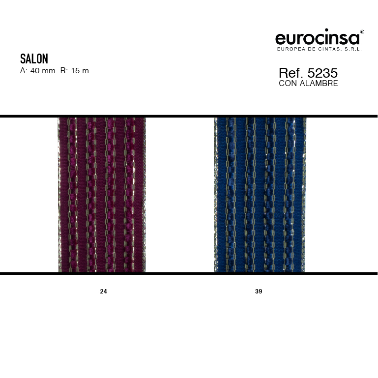 ROLLO CINTA SALON A-40mm. C-39 15m.