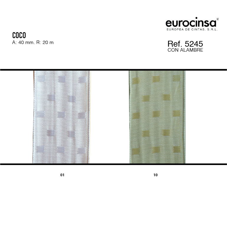 ROLLO CINTA COCO A-40mm. C-01 20m.