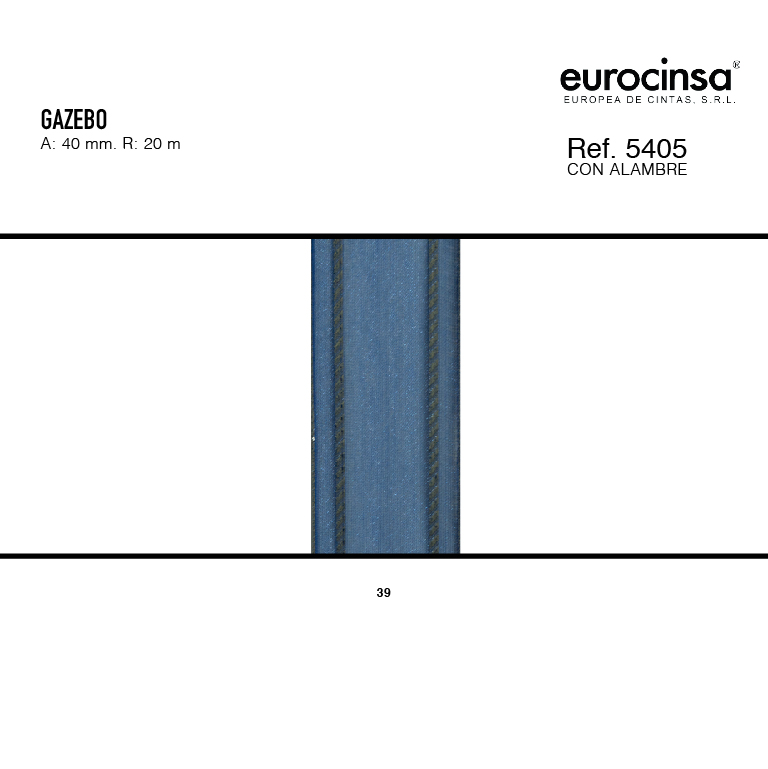 ROLLO CINTA GAZEBO A-40mm. C-39 20m.