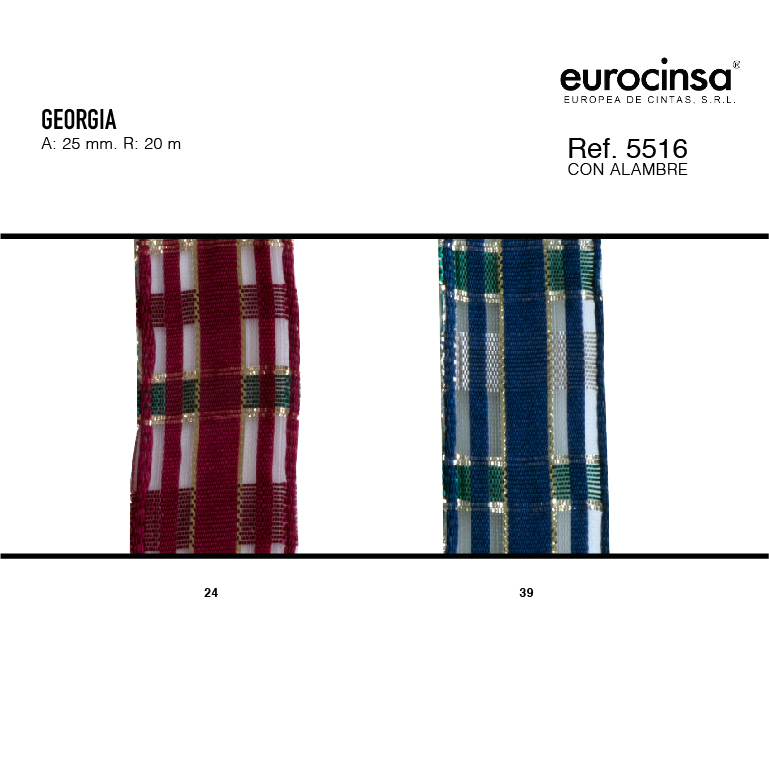 ROLLO CINTA GEORGIA A-25mm. C-24 20m.
