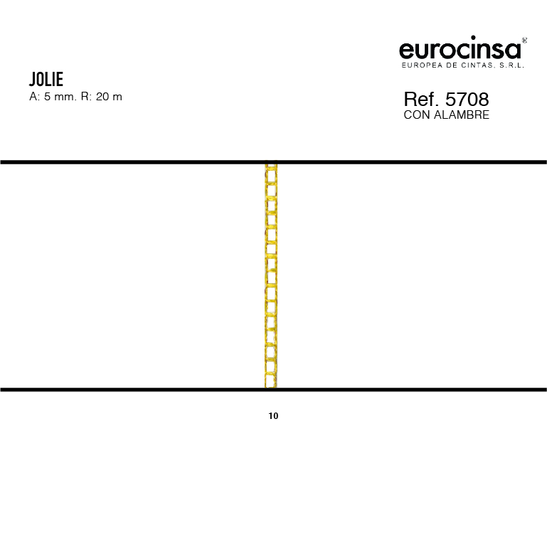 ROLLO CINTA JOLIE A-05mm. C-10 20m.
